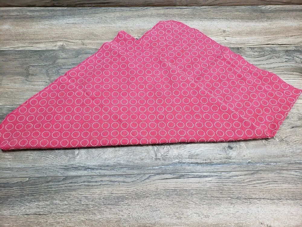 Carter's Baby Receiving Blanket Red White Dot Circles Thin Flannel Cotton